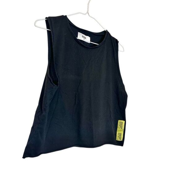 Soul Cycle Crew Neck Cotton Sleeveless Workout Muscle Tank Black XL - Picture 4 of 6
